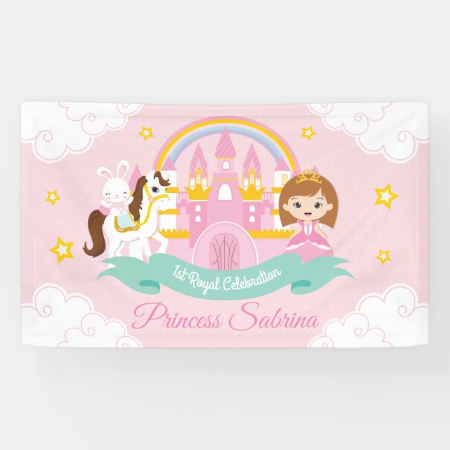 Princess Birthday Banner (Horizontal)