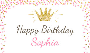 princess birthday banners signs zazzle