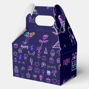 Princess Birthday Cake Favor Boxes