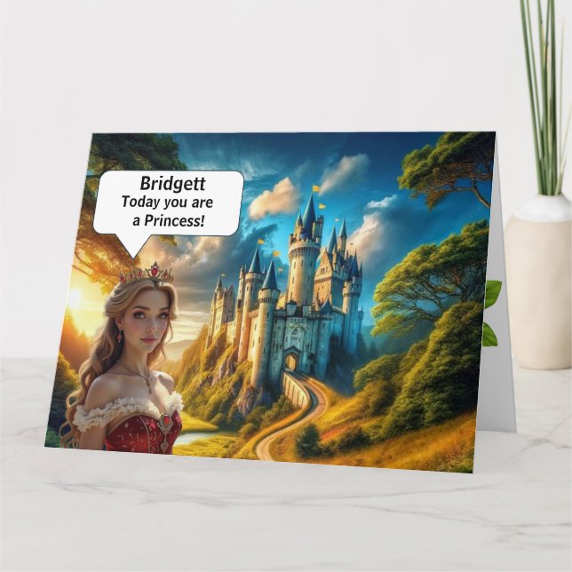 Princess Birthday Card (Front)