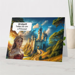 Princess Birthday Card