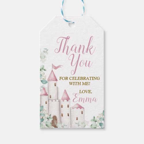 Princess Birthday Castle Princess Gift Tags