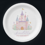 Princess Birthday Enchanted Castle Girls Party Paper Plates<br><div class="desc">Princess castle kids birthday party plates! An enchanting pastel castle for your little Princesses birthday party. Matching items available.</div>