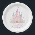 Princess Birthday Enchanted Castle Girls Party Paper Plates<br><div class="desc">Princess castle kids birthday party plates! An enchanting pastel castle for your little Princesses birthday party. Matching items available.</div>
