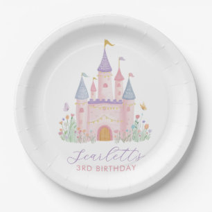 Princess Birthday Enchanted Castle Girls Party Paper Plates
