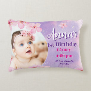 Princess birthday Foam Board Accent Pillow