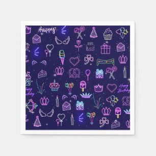 Princess Birthday Gift Bag Royal Party Favor Bag Napkins