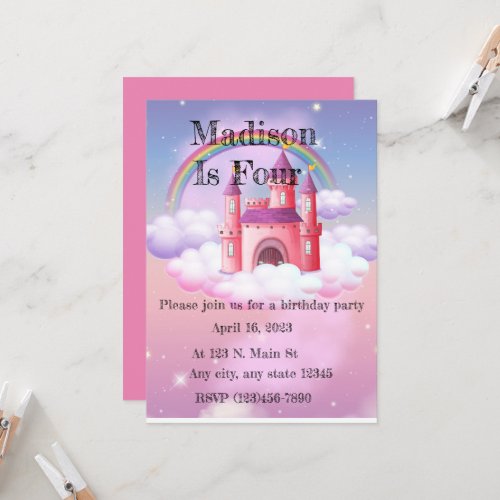   Princess Birthday Invitation