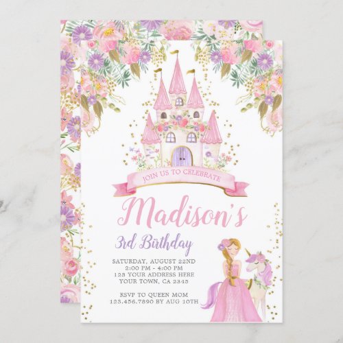 Princess Birthday Invitation