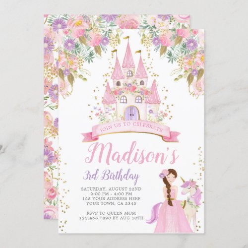 Princess Birthday Invitation