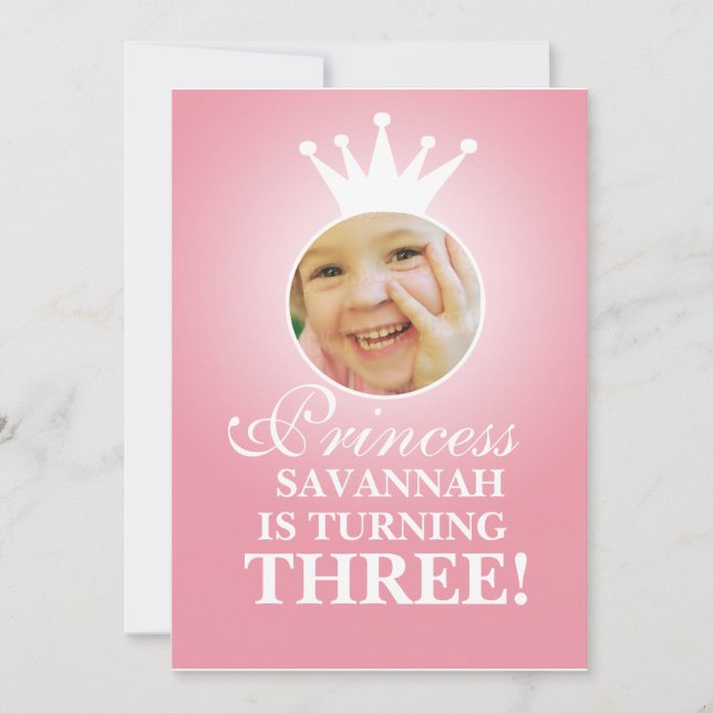Princess Birthday Invitation (Front)