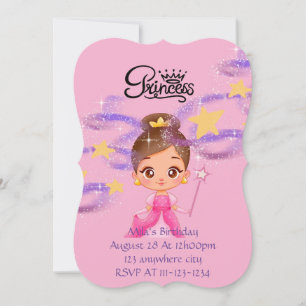 princess birthday invitation,digital download invitation