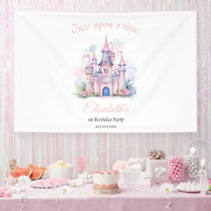 Princess birthday invitation, Little Princess 1st Banner