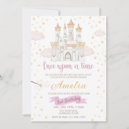 Princess Birthday Invitation Once Upon a Time