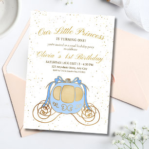 Princess Birthday Invitation, Princess Carriage Invitation