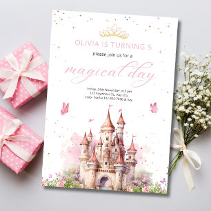 Princess Birthday Invitation, Princess Magical Day Invitation