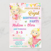 Princess birthday invitation Royal invitation