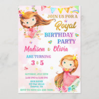 Princess birthday invitation Royal invitation