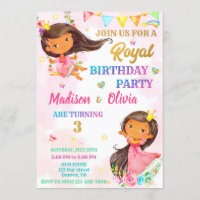 Princess birthday invitation Royal invitation