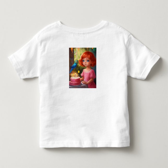Princess Birthday Magic Toddler T-shirt (Back)