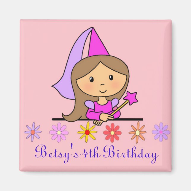 Princess Birthday Magnet (Front)