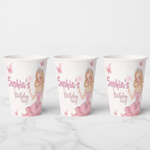 Princess Birthday Paper Cups