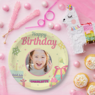 princess birthday paper plates