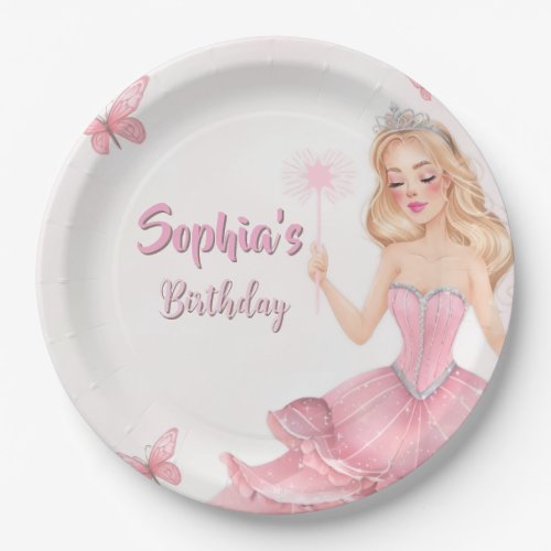 Princess Birthday Paper Plates