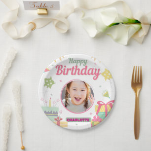 princess birthday paper plates