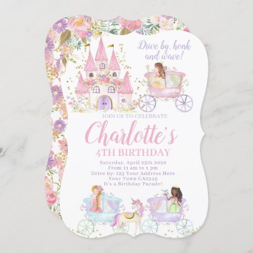 Princess Birthday Parade Invitation