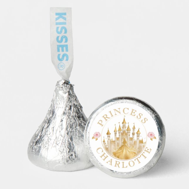 Princess Birthday Party Custom Pink Crown Favor (Front)