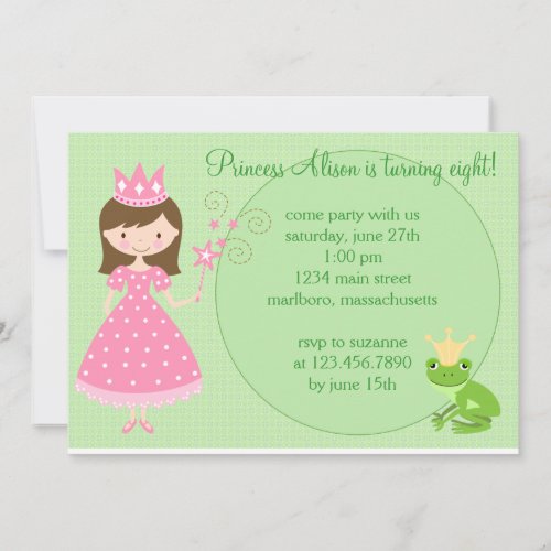 Princess Birthday Party Invitation