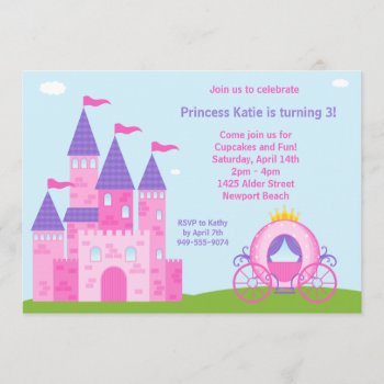 Princess Birthday Party Invitation by eventfulcards at Zazzle