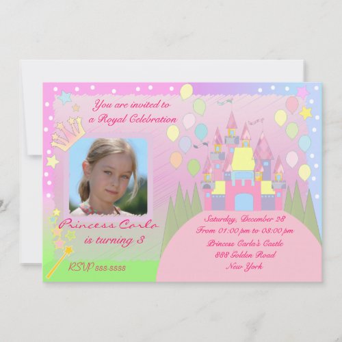 Princess Birthday Party Invitation
