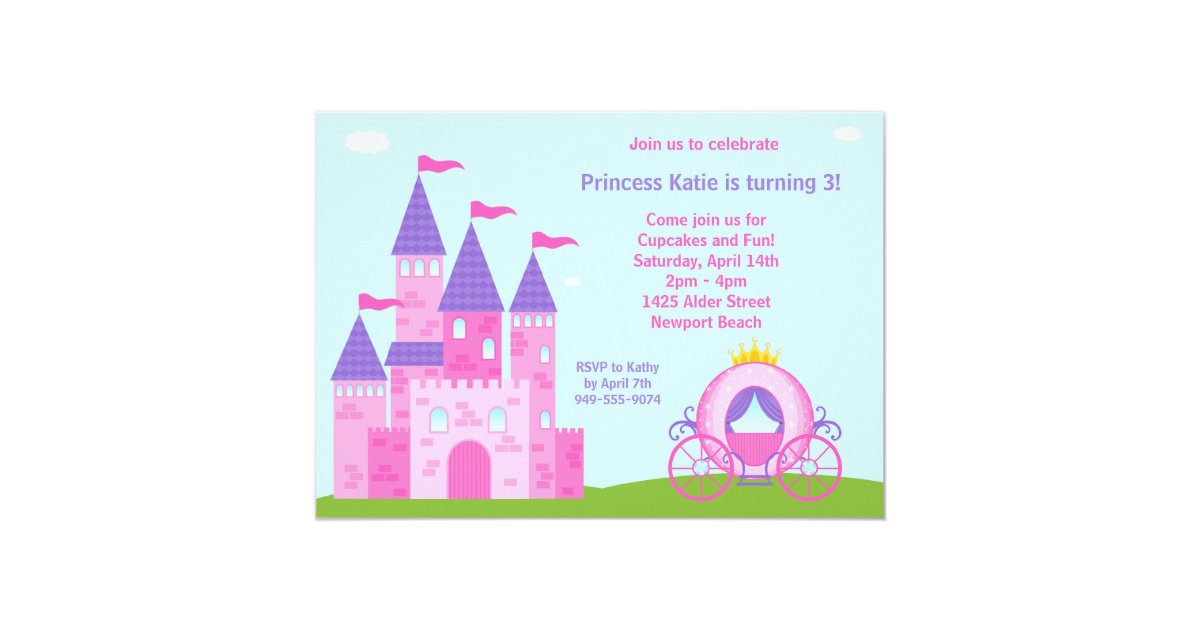 Princess Birthday Party Invitation | Zazzle.com