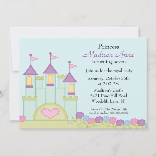 Princess Birthday Party Invitation