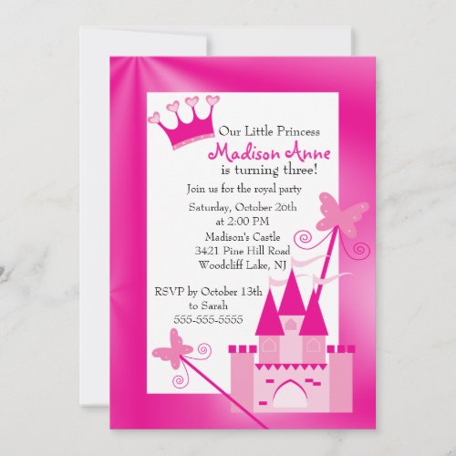 Princess Birthday Party Invitation