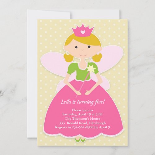 Princess Birthday Party Invitation