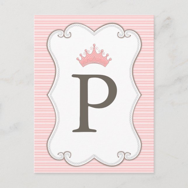 Princess Birthday Party Make Your Own Banner Cards (Front)