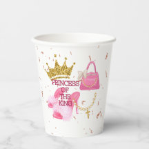 Princess birthday party paper cup