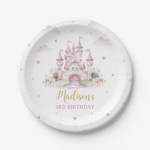 Princess birthday party paper plates