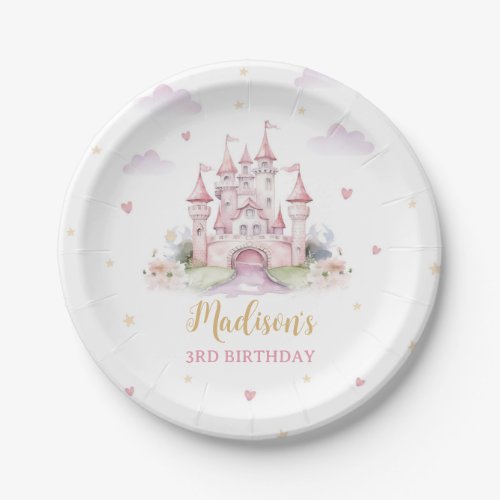 Princess birthday party paper plates