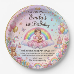 Princess Birthday Party Plate