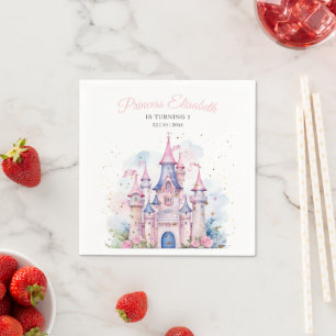 Princess Birthday Party, Princess Castle Birthday Napkins