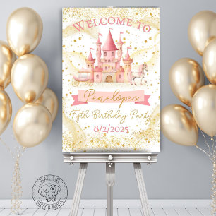 Princess Birthday Party Welcome Sign