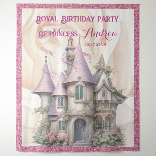  Princess Birthday Photo Booth _ Photo Backdrop