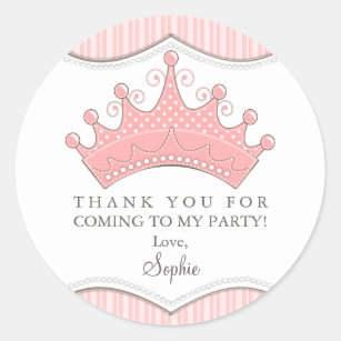 35 Personalised Princess and Superhero Birthday Party Stickers Thank You Seals 2 