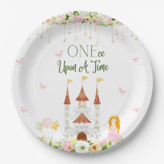 Princess Birthday Plates - First Birthday
