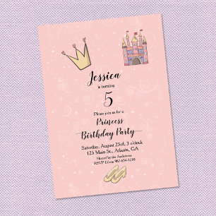 Princess Birthday Play Castle Invitation
