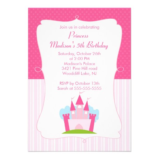 Pretty In Pink Birthday Party Invitations 7